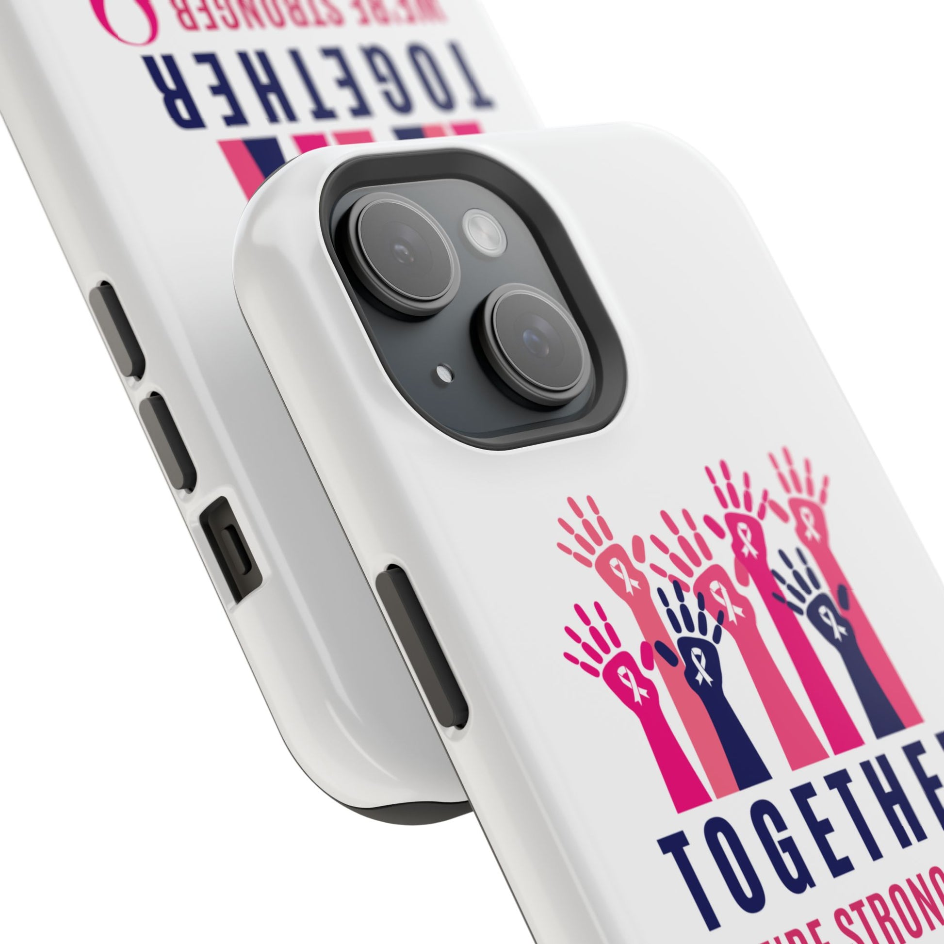Together We're Stronger" Durable Phone Case - Ultimate Protection for Your Device Resilient I Together We're Stronger Phone Case - Built to Withestand Every Challenge Premium Tough Phone Case with I Together We're Stronger Imprint - Unmatched Durability