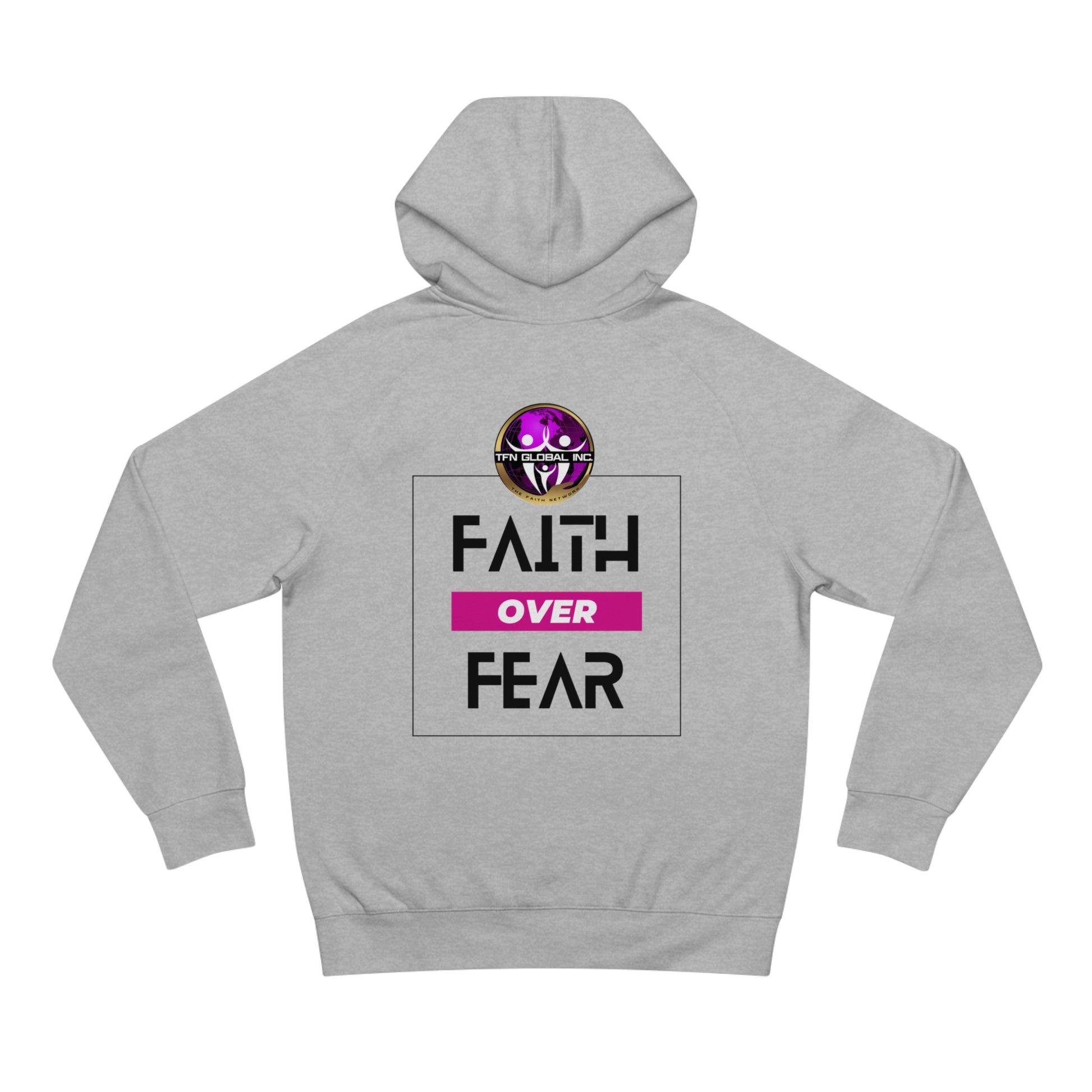 FAITH OVER FEAR Unisex Supply Hoodie I Bold FAITH OVER FEAR Hoodie - Unisex Fit I Comfort and Courage: FAITH OVER FEAR Hoodie I I Stay Strong In FAITH OVER FEAR - Unisex Hoodies