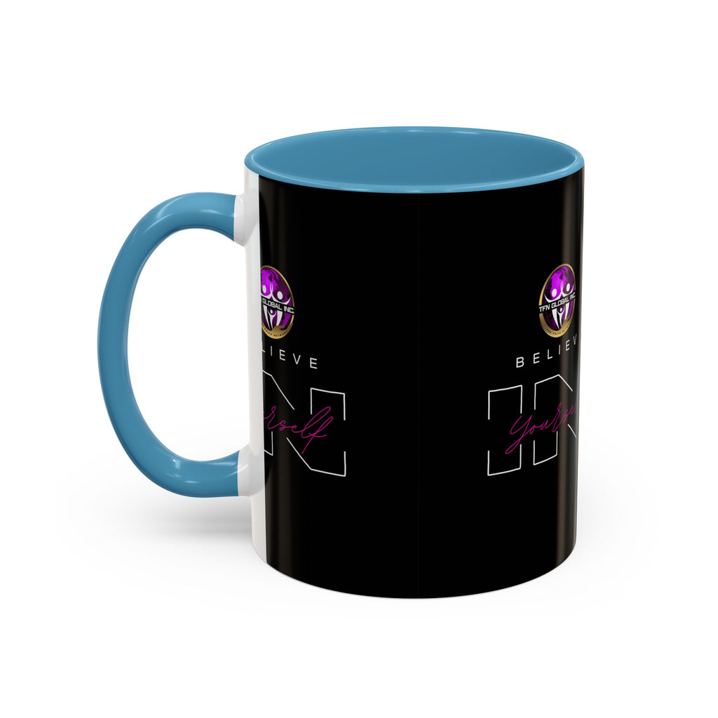 Believe in Yourself Accent Coffee Mug - 11oz I 15oz Accent Mug: Believe in Yourself Motivation I Empowering Believe in Yourself Motivation I Empowering Believe in Yourself Coffee Mug - 11oz I 15oz Accent Mug with Inspirational "Believe in Yourself" Print