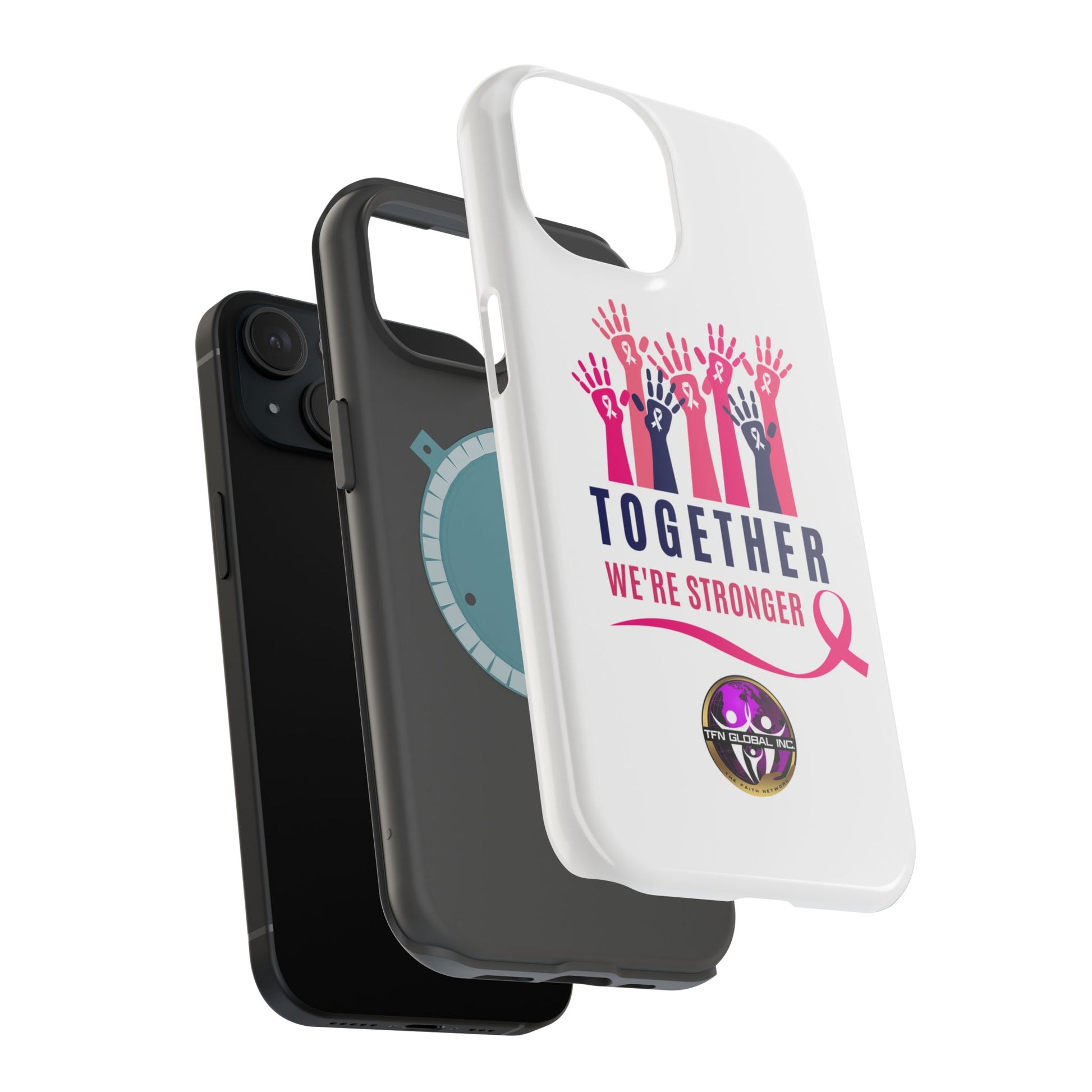 Together We're Stronger" Durable Phone Case - Ultimate Protection for Your Device Resilient I Together We're Stronger Phone Case - Built to Withestand Every Challenge Premium Tough Phone Case with I Together We're Stronger Imprint - Unmatched Durability