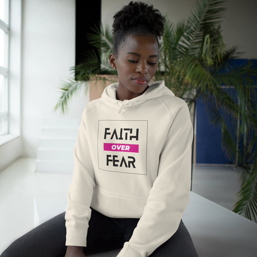 FAITH OVER FEAR Unisex Supply Hoodie I Bold FAITH OVER FEAR Hoodie - Unisex Fit I Comfort and Courage: FAITH OVER FEAR Hoodie I I Stay Strong In FAITH OVER FEAR - Unisex Hoodies