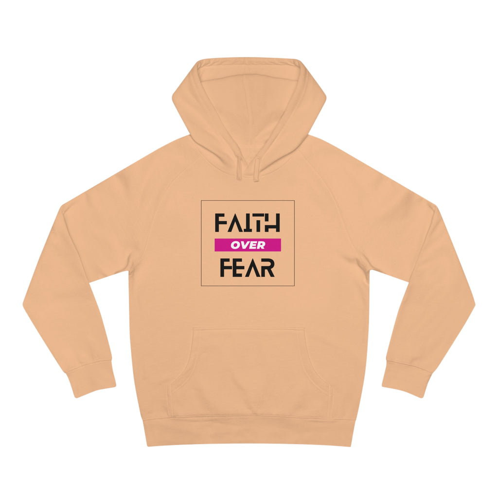 FAITH OVER FEAR Unisex Supply Hoodie I Bold FAITH OVER FEAR Hoodie - Unisex Fit I Comfort and Courage: FAITH OVER FEAR Hoodie I I Stay Strong In FAITH OVER FEAR - Unisex Hoodies
