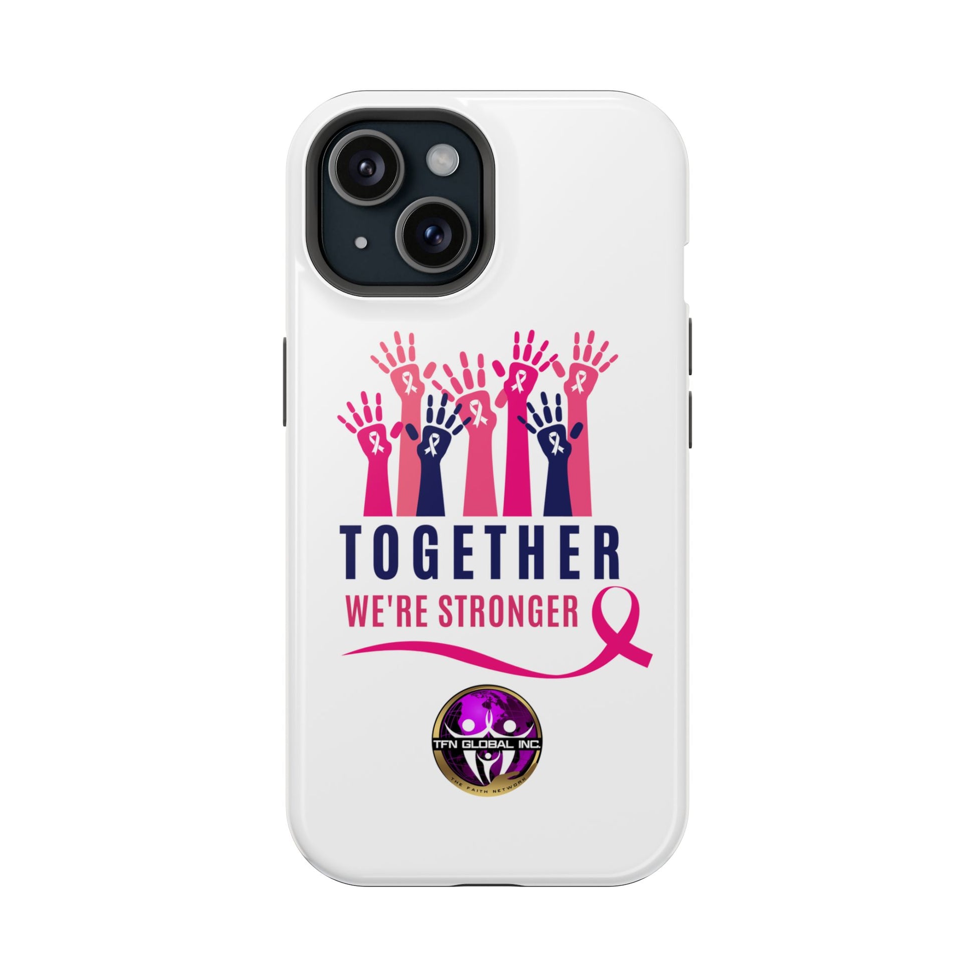 Together We're Stronger" Durable Phone Case - Ultimate Protection for Your Device Resilient I Together We're Stronger Phone Case - Built to Withestand Every Challenge Premium Tough Phone Case with I Together We're Stronger Imprint - Unmatched Durability