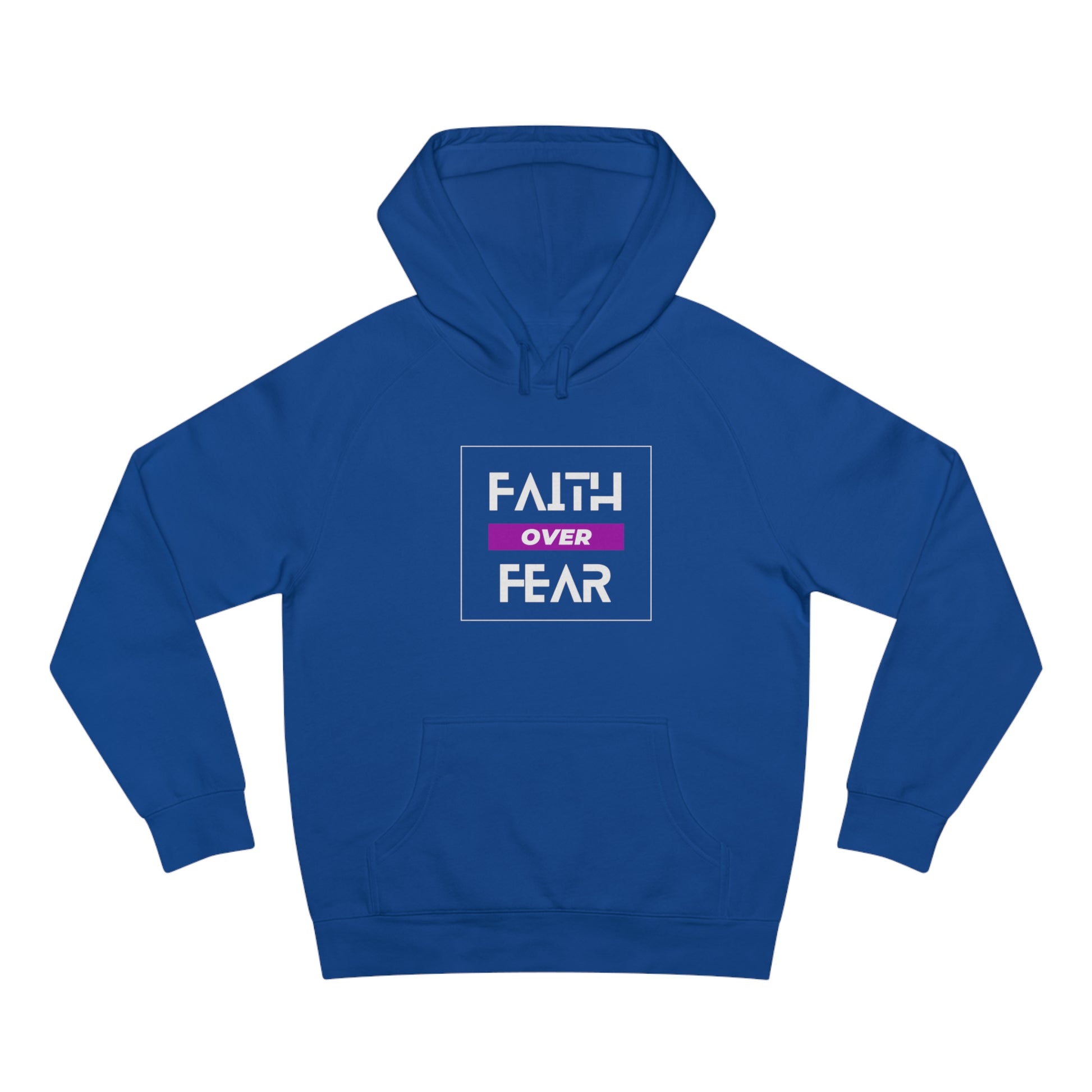 FAITH OVER FEAR Unisex Supply Hoodie I Bold FAITH OVER FEAR Hoodie - Unisex Fit I Comfort and Courage: FAITH OVER FEAR Hoodie I I Stay Strong In FAITH OVER FEAR - Unisex Hoodies