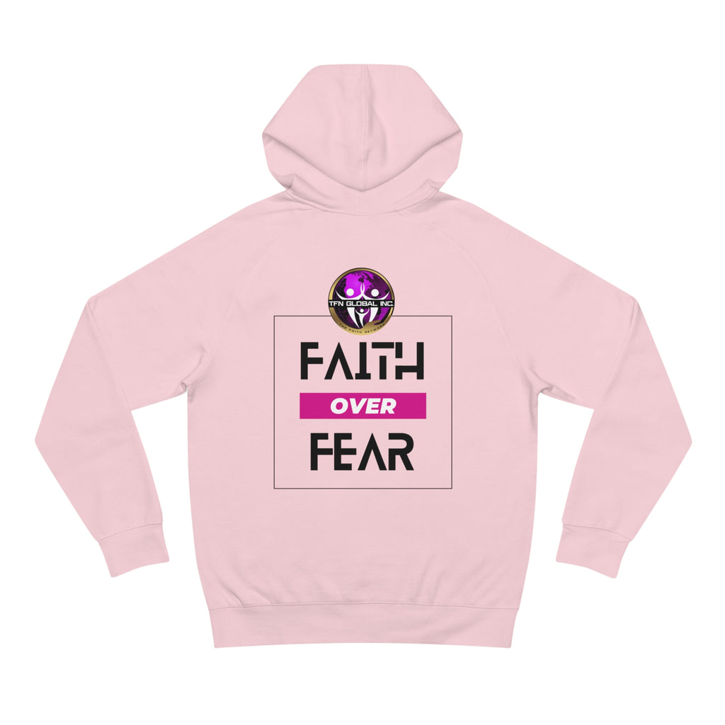 FAITH OVER FEAR Unisex Supply Hoodie I Bold FAITH OVER FEAR Hoodie - Unisex Fit I Comfort and Courage: FAITH OVER FEAR Hoodie I I Stay Strong In FAITH OVER FEAR - Unisex Hoodies